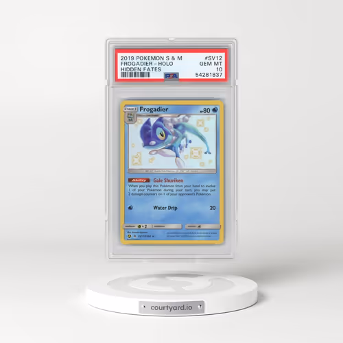 2019 Pokémon Sun & Moon Hidden Fates #SV12 Frogadier - Holo (PSA 10 GEM MINT)