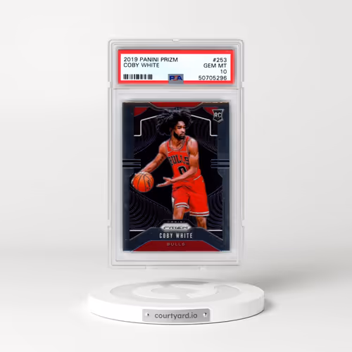 2019 Panini Prizm #253 Coby White (PSA 10 GEM MINT)