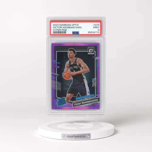 2023 Panini Donruss Optic #225 Victor Wembanyama - Hyper Pink (PSA 9 MINT)
