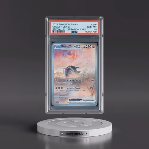 2023 Pokémon Svi EN-Scarlet & Violet #246 Great Tusk EX - Holo Special Illustration Rare (PSA 10 GEM