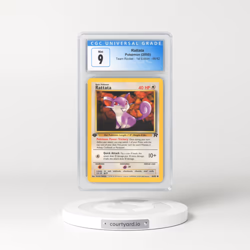 2000 Team Rocket #66 Rattata - 1st Edition (CGC 9 MINT)