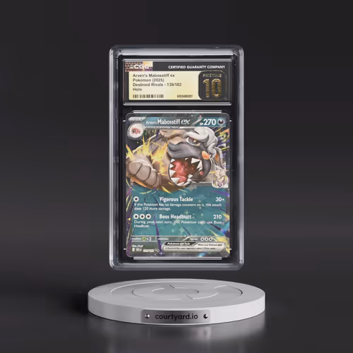 2025 Pokémon Dri EN-Destined Rivals #139 Arven's Mabosstiff EX - Holo (CGC 10 PRISTINE)