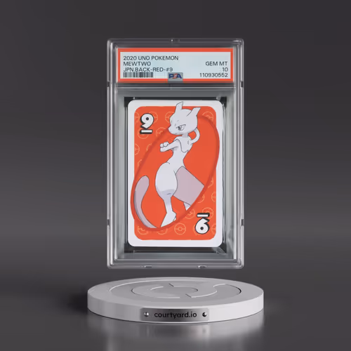 2020 Uno Pokémon Mewtwo - Back-Red-#9 (PSA 10 GEM MINT)