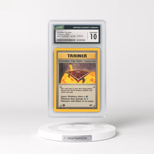 2000 Gym Challenge #113 Cinnabar City Gym - 1st Edition 1st Edition (CGC 10 GEM MINT)