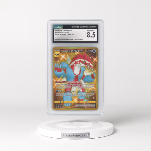 2020 Vivid Voltage #198 Galarian Obstagoon (CGC 8.5 NM-MT+)