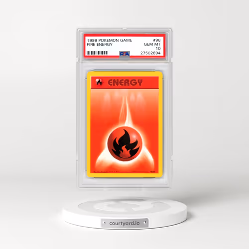 1999 Pokémon Game #98 Fire Energy (PSA 10 GEM MINT)