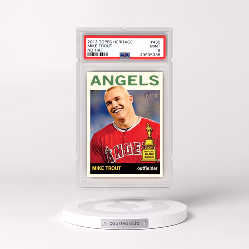 2013 Topps Heritage #430 Mike Trout - No Hat (PSA 9 MINT)