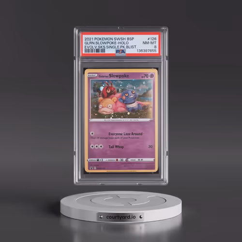 2021 Pokémon Swsh Black Star Promo #126 Galarian Slowpoke - Holo Evolving Skies Single Pack Blisters