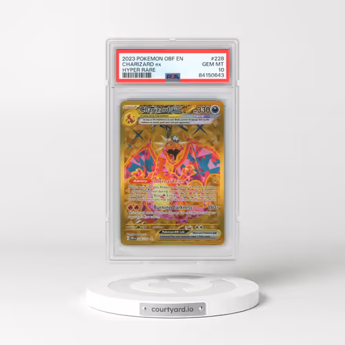 2023 Pokémon Obf EN-Obsidian Flames #228 Charizard EX - Holo Hyper Rare (PSA 10 GEM MINT)