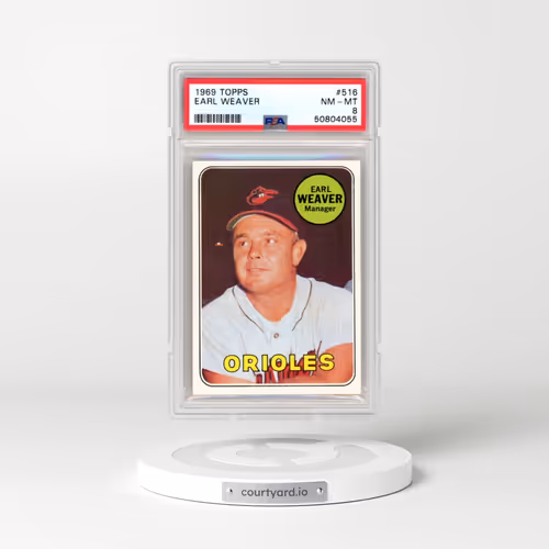 1969 Topps #516 Earl Weaver (PSA 8 NM-MT)