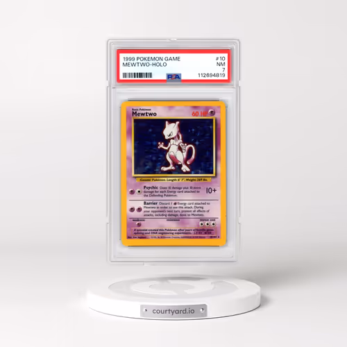 1999 Pokémon Game #10 Mewtwo - Holo (PSA 7 NM)