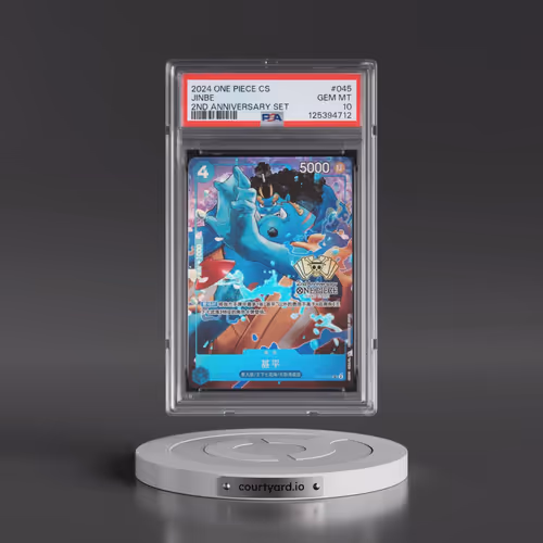 2024 One Piece Simplified Chinese 2nd Anniversary Set #045 Jinbe (PSA 10 GEM MINT)