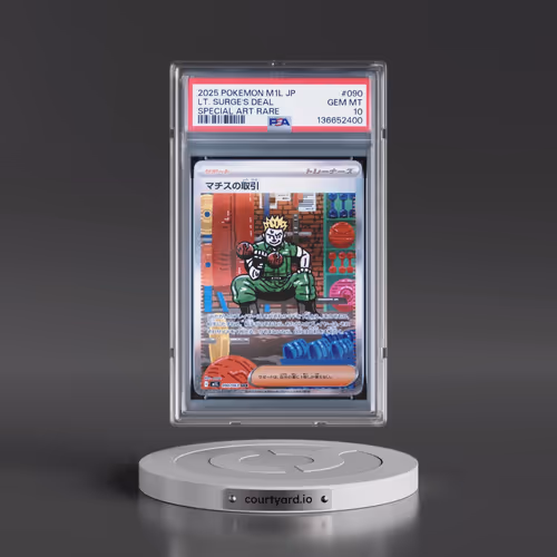 2025 Pokémon M1l-Mega Brave #090 LT. Surge's Deal - Special Art Rare (PSA 10 GEM MINT)