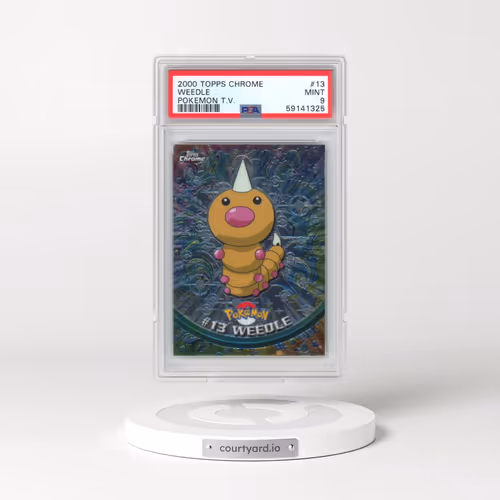 2000 Topps Chrome Pokémon T.V. #13 Weedle (PSA 9 MINT)