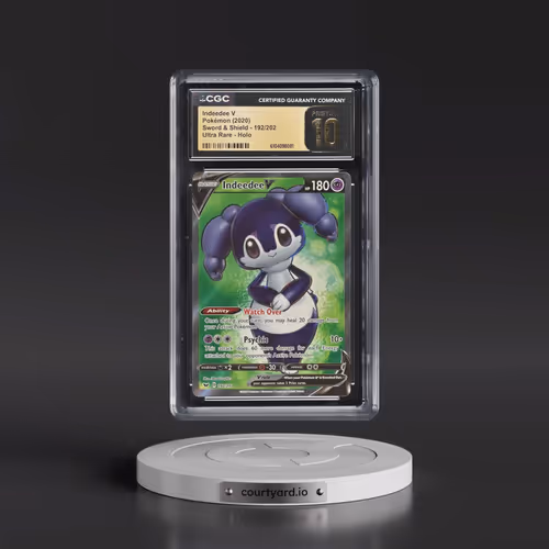 2020 Sword & Shield #192/202 Indeedee V - Ultra Rare Holo (CGC 10 PRISTINE)