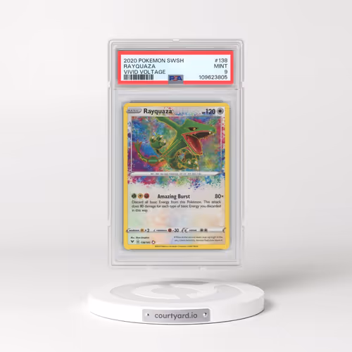 2020 Pokémon Sword & Shield Vivid Voltage #138 Rayquaza (PSA 9 MINT)