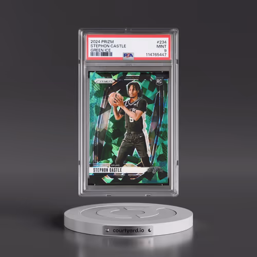 2024 Panini Prizm #234 Stephon Castle - Green Ice (PSA 9 MINT)
