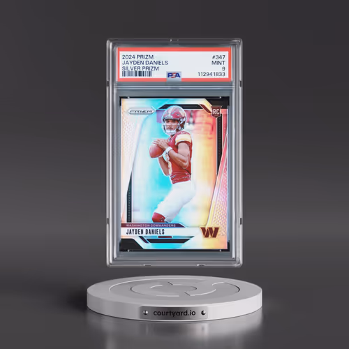 2024 Panini Prizm #347 Jayden Daniels - Silver Prizm (PSA 9 MINT)