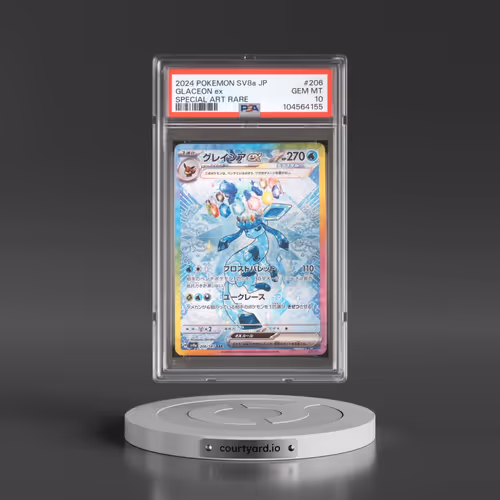 2024 Pokémon Sv8a-Terastal Fest EX #206 Glaceon EX - Holo Special Art Rare (PSA 10 GEM MINT)