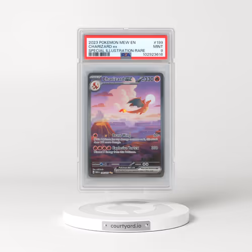 2023 Pokémon Mew EN-151 #199 Charizard EX - Holo Special Illustration Rare (PSA 9 MINT)
