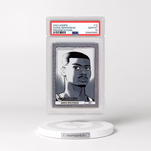 2023 Panini NBA Hoops Presentations #12 Dariq Whitehead (PSA 10 GEM MINT)