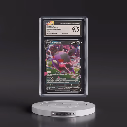 2022 Brilliant Stars #095/172 Morpeko V - Holo (CGC 9.5 MINT+)