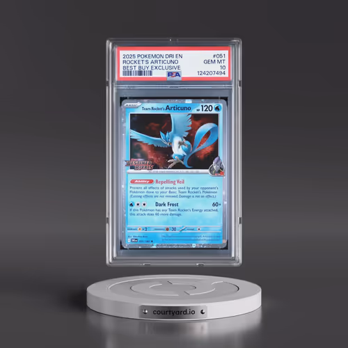 2025 Pokémon Dri EN-Destined Rivals #051 Team Rocket's Articuno - Best Buy Exclusive (PSA 10 GEM MIN