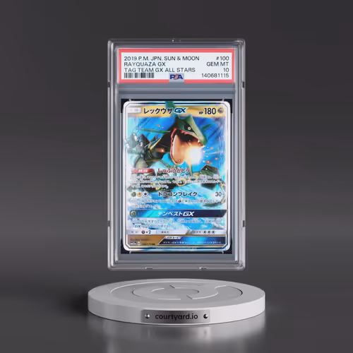 2019 Pokémon Sun & Moon Tag Team GX All Stars #100 Rayquaza GX - Holo (PSA 10 GEM MINT)