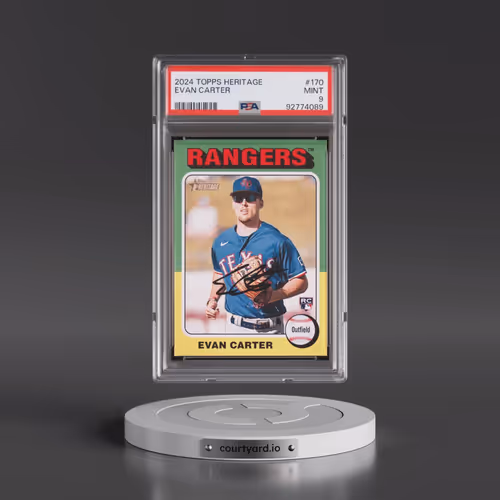 2024 Topps Heritage #170 Evan Carter (PSA 9 MINT)