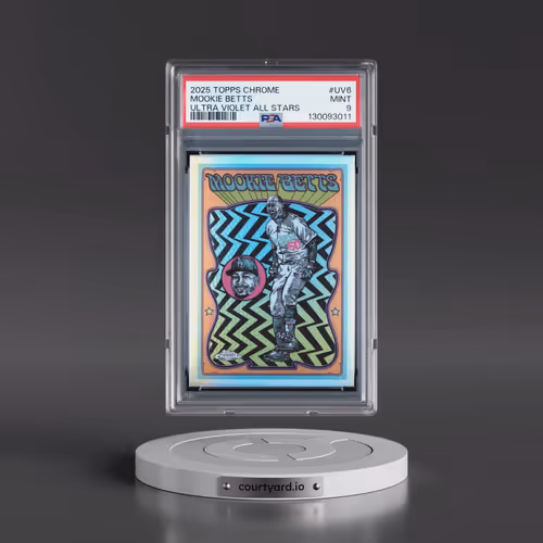 2025 Topps Chrome Ultra Violet All Stars #UV6 Mookie Betts (PSA 9 MINT)