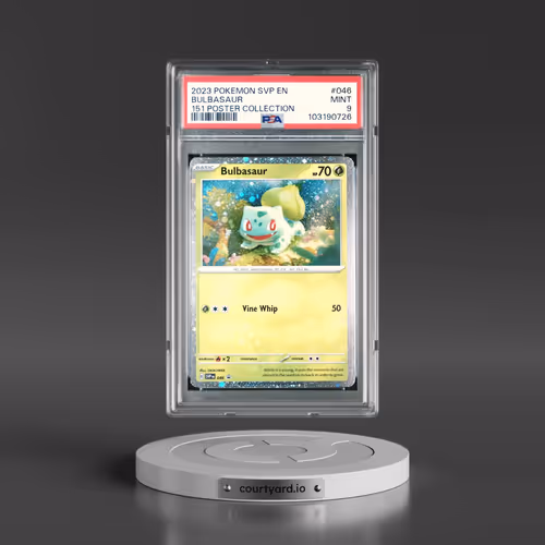 2023 Pokémon Svp EN-SV Black Star Promo #046 Bulbasaur - 151 Poster Collection (PSA 9 MINT)