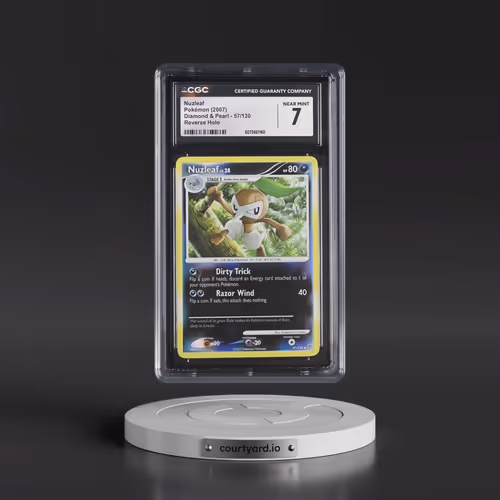 2007 Diamond & Pearl #57/130 Nuzleaf - Reverse Holo (CGC 7 NM)