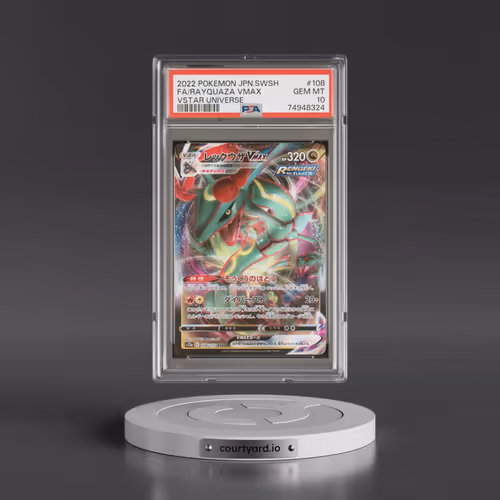 2022 Pokémon Sword & Shield Vstar Universe #108 Rayquaza Vmax - Full Art (PSA 10 GEM MINT)