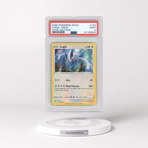 2020 Pokémon Sword & Shield Vivid Voltage #132 Lugia - Holo (PSA 9 MINT)