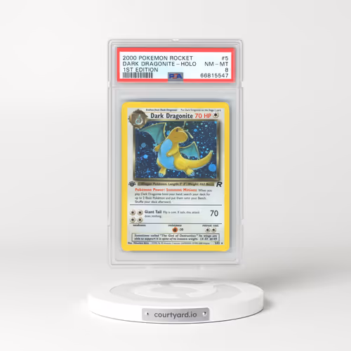 2000 Rocket Gang #5 Dark Dragonite - 1st Edition Holo (PSA 8 NM-MT)
