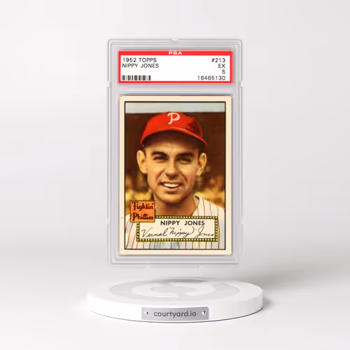 1952 Topps #213 Nippy Jones (PSA 5 EX)