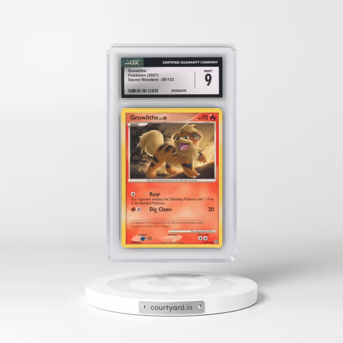 2007 Secret Wonders #89/132 Growlithe (CGC 9 MINT)