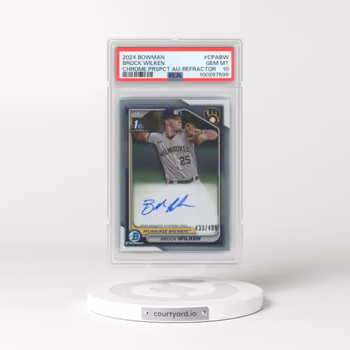 2024 Bowman Chrome Prospect Autographs #CPABW Brock Wilken - Refractor (PSA 10 GEM MINT)