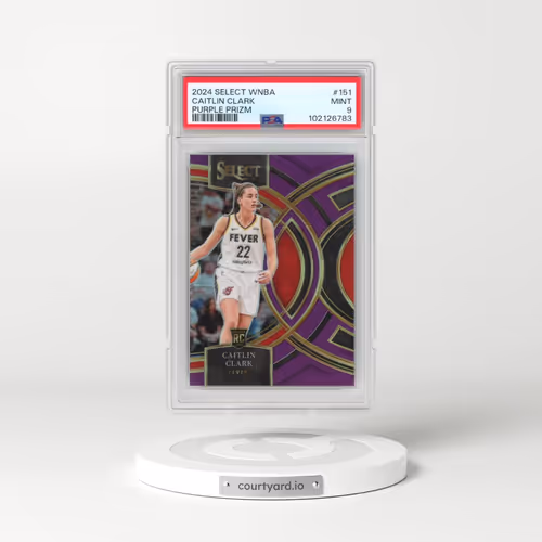 2024 Panini Select WNBA #151 Caitlin Clark - Purple Prizm (PSA 9 MINT)