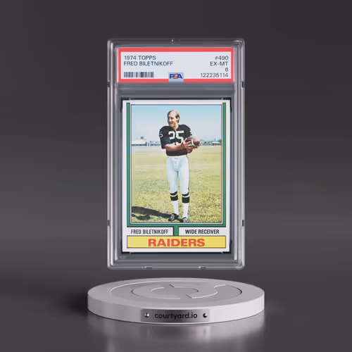 1974 Topps #490 Fred Biletnikoff (PSA 6 EX-MT)