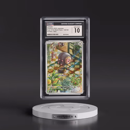 2023 Pokémon SV3-Ruler of the Black Flame #120 Lechonk - Art Rare (CGC 10 GEM MINT)