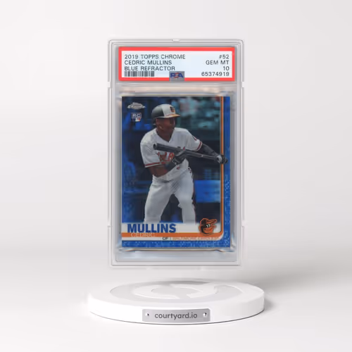 2019 Topps Chrome #52 Cedric Mullins - Blue Refractor (PSA 10 GEM MINT)