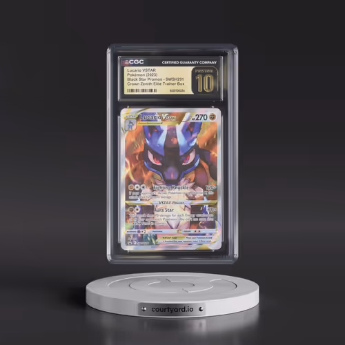 2017 Black Star Promos - Sword & Shield #SWSH291 Lucario VSTAR - Crown Zenith Elite Trainer Box (Hol