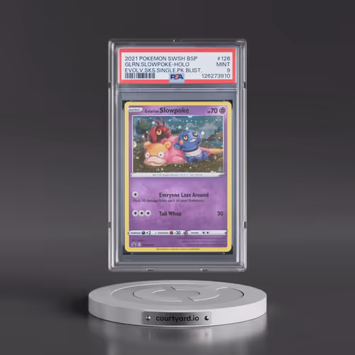 2021 Pokémon Swsh Black Star Promo #126 Galarian Slowpoke - Holo Evolving Skies Single Pack Blisters