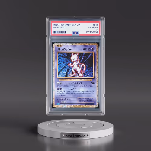 2023 Pokémon Clk-Trading Card Game Classic Blastoise & Suicune EX Deck #014 Mewtwo (PSA 10 GEM MINT)