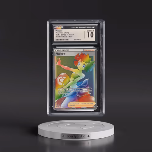 2021 Battle Styles #175/163 Phoebe - Rainbow Rare Holo (CGC 10 GEM MINT)