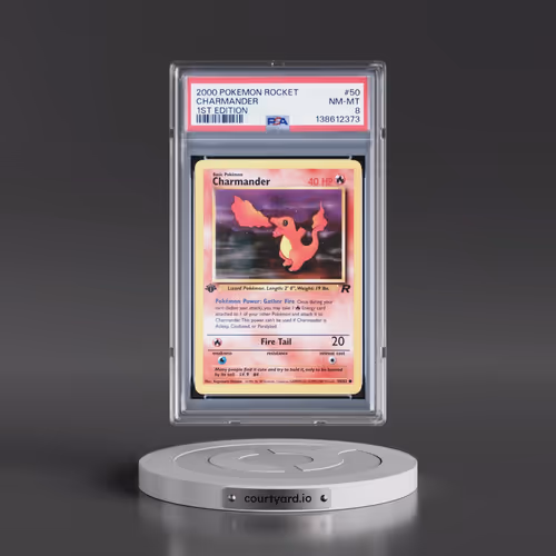2000 Pokémon Rocket #50 Charmander - 1st Edition (PSA 8 NM-MT)