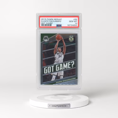 2019 Panini Mosaic Got Game? #25 Giannis Antetokounmpo (PSA 10 GEM MINT)