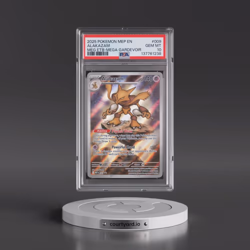 2025 Pokémon Mep EN-Me Black Star Promo #009 Alakazam - Mega Evolution Elite Trainer Box-Mega Gardev