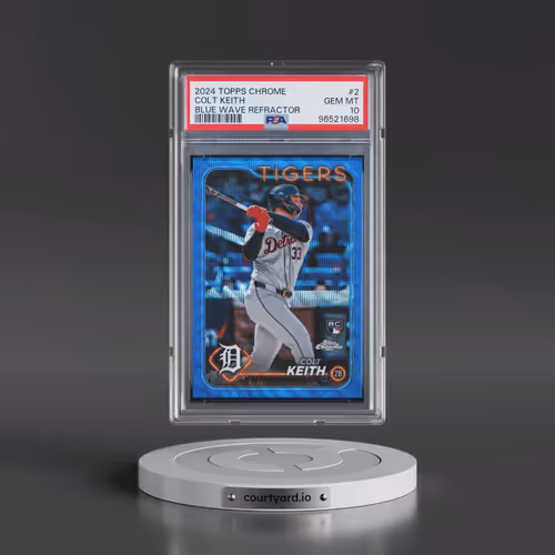 2024 Topps Chrome #2 Colt Keith - Blue Wave (PSA 10 GEM MINT)